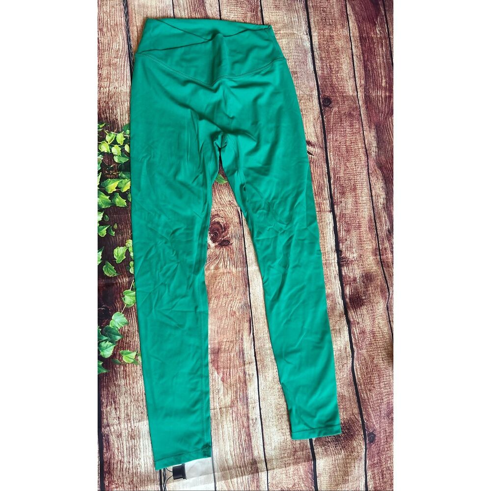 Paragon Sculptseam Crossover Dark Mint Green Leggings Size M